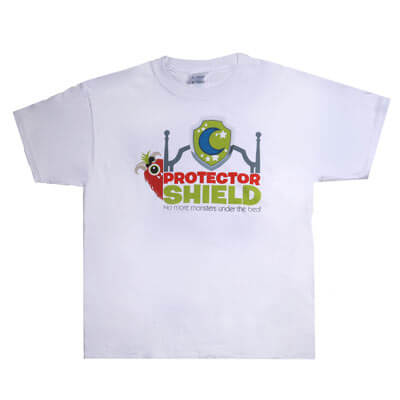 White Protector Shield T-Shirt